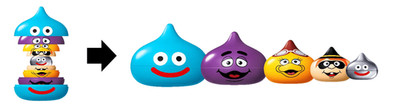 McDonald's Dragon Quest Slime in Slime 5 Figure Set Lottery Limited from Japan