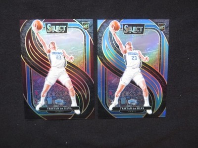 2x 2024-25 Select - Tristan Da Silva - ROOKIE BLUE & MAROON PRIZM #'d /175 /299