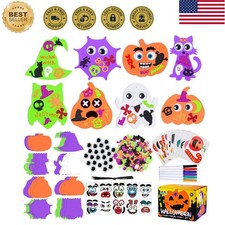 332PCS Halloween Crafts for Kids, Halloween Activities Foam Pumpkins for Craf...