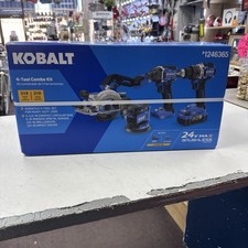 = Kobalt 4 Tool Combo Kit 4-1/2 Compact Circu...