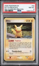 2005 Pokemon EX Ditto Pikachu Delta Species Reverse Holo #63 PSA 8 on eBay