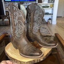 Ariat EUC Ladies Legend Western Classic Boots Brown  #10001046 US 8B! STUNNING! 