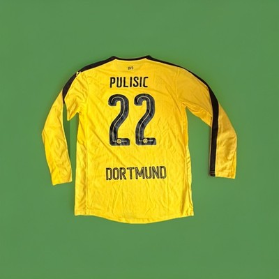 2016-2017 Borussia Dortmund Home Jersey #22 Pulisic Large Puma Bundesliga BVB LS