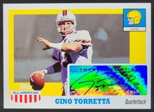 2005 Topps All American Gino Torretta Auto #A-GT Miami Hurricanes TD4