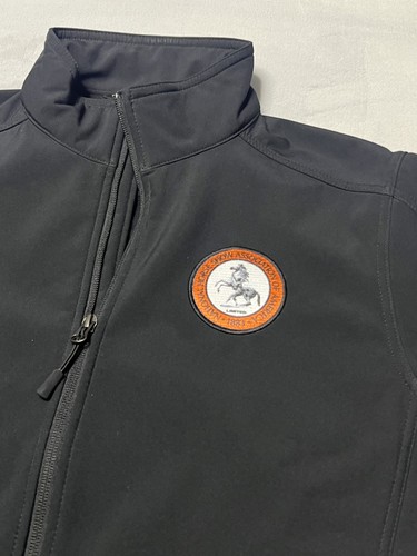 Port Authority Jacket Men M Black Softshell National Horse Show Logo Limited - Picture 21 of 24