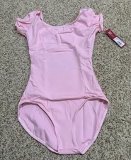 Capezio Short Sleeve Leotard TB133 Pink Size M