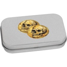 'Pirate Gold Coins' Metal Hinged Tin / Storage Box (TT053354)