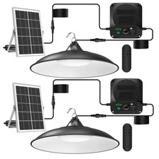 Solar Shed Lights Indoor Outdoor, 3200LM Motion Sensor Pendant Light Daytime ...