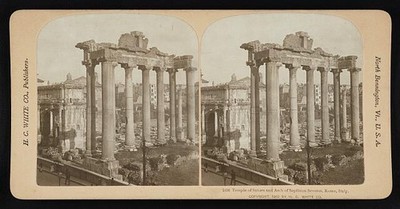 Photo:Temple of Saturn and arch of septimus severus, Rome, Italy