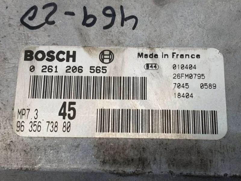 0261206565 centralina motore per PEUGEOT 306 CABRIOLET (S2) 2.0 1997 186443 - Immagine 2 di 4