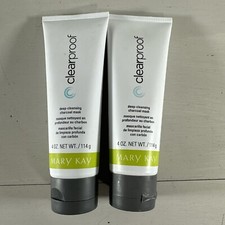 Mary Kay ClearProof Deep Cleansing Charcoal Mask 4 Oz Lot of 2 New