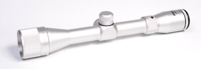 Stainless Silver Rifle Scope 3-9x32 AO Adjustable Objective w/ weaver Scope Ring