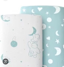 JumpOff Jo - 2 Pack Fitted Crib Sheet 100 Cotton Baby Crib Sheet Bear