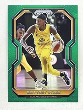 Brittney Sykes 2021 Panini Prizm WNBA Green #68 Sports Los Angeles Sparks Card