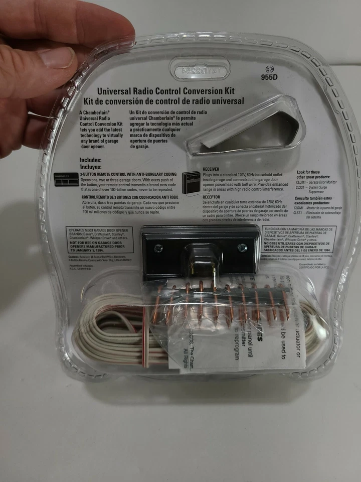 NUEVO Kit de conversión de radio control Chamberlain 955D abridor de puerta de garaje universal Foto 4 de 4