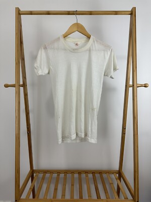 VTG Andhurst 80s Super Thin Burnout Blank Single Stitch T-Shirt Size S