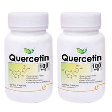 Biotrex Quercetin 100mg - 60 Veg Capsules, Pack of 2,nutritional supplement
