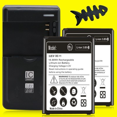 Standard 2x 3220mAh Battery Premium Real Charger Winder f LG Rebel 4 LTE L211BL