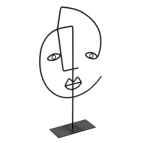 Dekoobjekt Gesicht aus Metall FACE ARTY, 38 cm - Bild 1 von 3