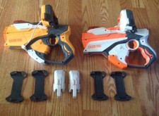 Hasbro NERF 2012 Lazer Tag Gun With iPhone/iPad Touch Slat Blaster-Set Of 2