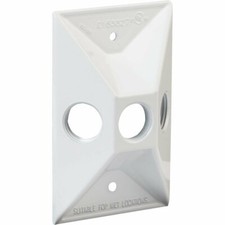 Bell WHITE Weatherproof Electrical Outdoor Box Cover 535931