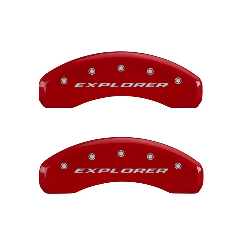 Ford "Explorer" Sport Trac 2007-2010 cubiertas de pinza de freno delanteras + traseras rojas MGP Foto 3 de 4