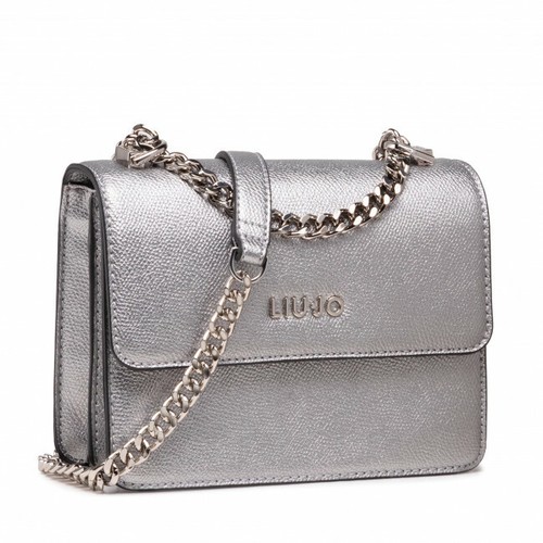 BORSA LIU JO TRACOLLA GLITTER ORO ARGENTO NF1199 ECS CROSSBODY BAG S GOLD  SILVER | eBay