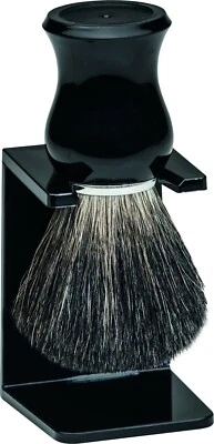 Rasierpinsel Dachshaar & Edelharz-Griff mit Halterung aus Acryl ERBE SOLINGEN