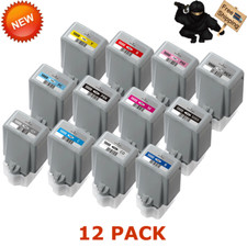 12 PK Compatible PFI-1000 MBK PBK CMY PC PM GY PGY R B CO Ink for Canon Pro 1000