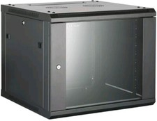 FUSION 6U Wall Mounted Server Cabinet With 16 Ports Cat5e PatchPanel RRP �159.99