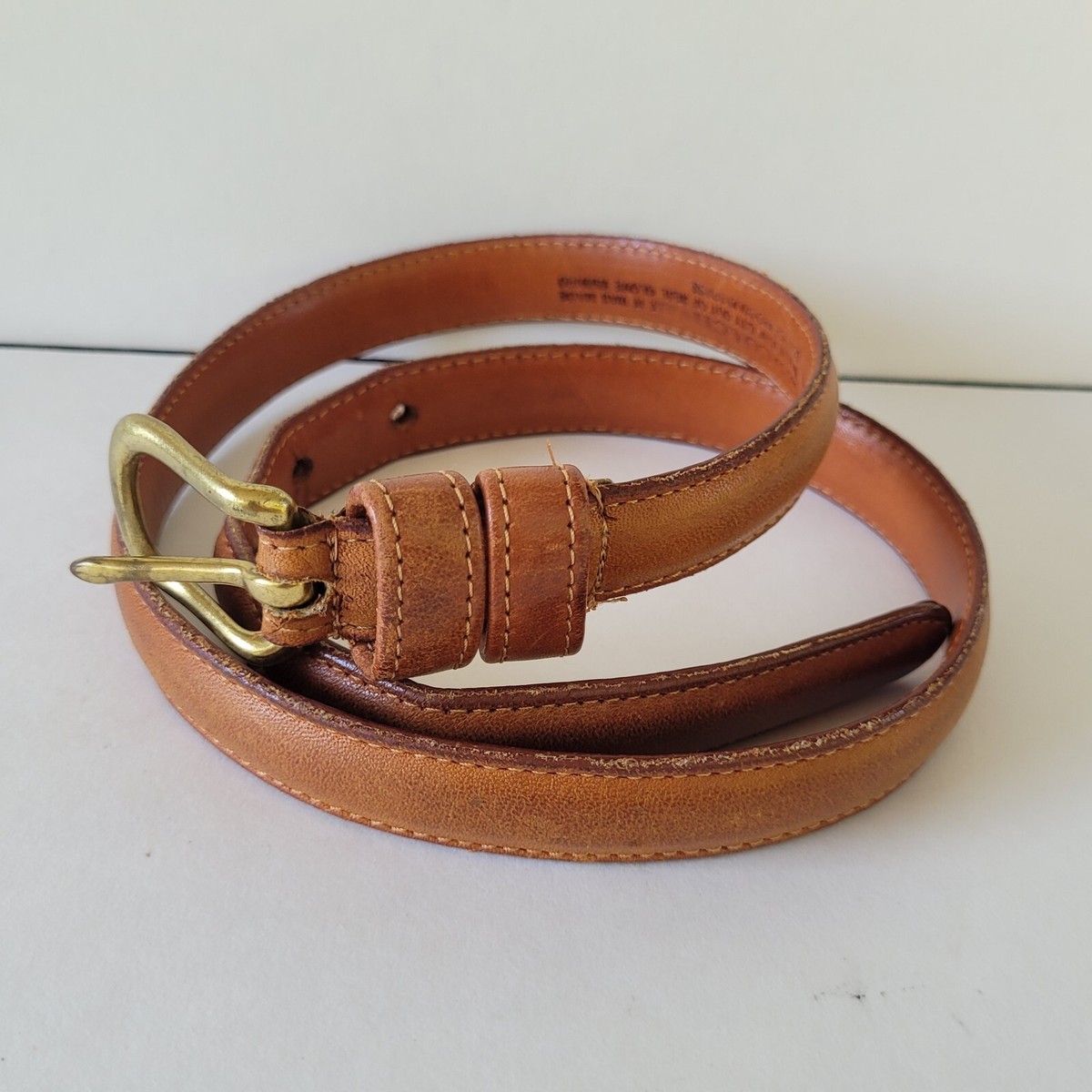 小物 Vintage Coach Bridle Belt Tan Leather Vintage COACH Leather Belt Size 36 British Tan English