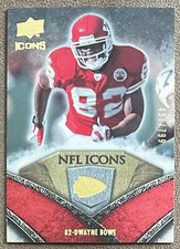 2008 Upper Deck Icons NFL Icons Silver #NFL19 Dwayne Bowe /799 Kansas City Chief