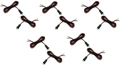 10 pieces Super Bright White LED 12V White Super Bright Steady LED for Car Audio