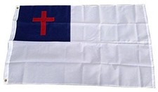 4x6 Embroidered Sewn Christian 210D Nylon Flag 4'x6' Heavy Duty Military Grade