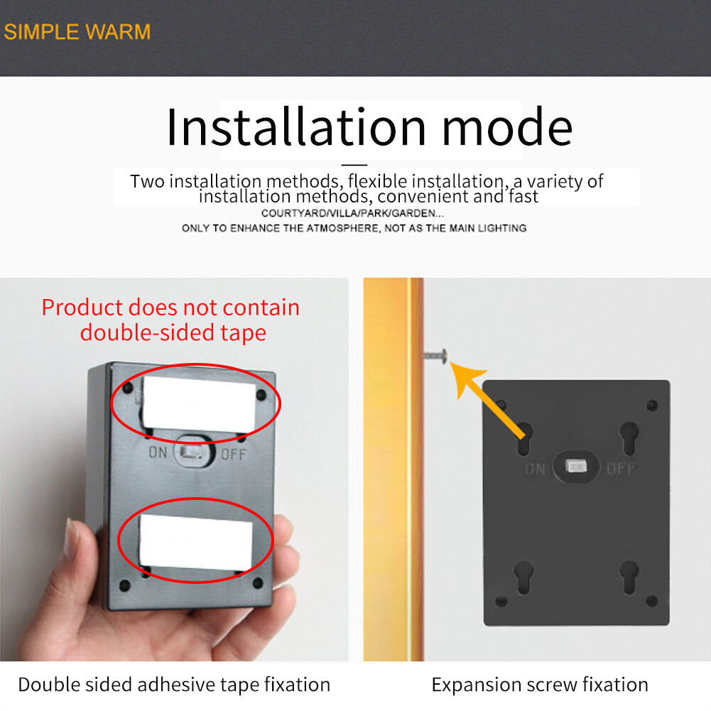 outdoor garden decoration lights porch LED fence solar wall lights eBay