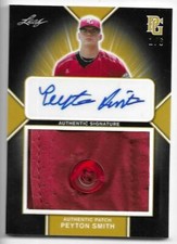 2020 Leaf Perfect Game All-American Baseball PEYTON SMITH Patch Autograph 1/6