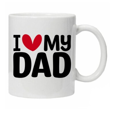 Neuheit Tasse sentimental Zitat I My Love Dad verpackt Geburtstag Weihnachten Vatertag