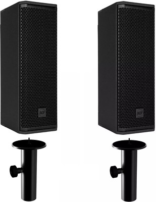 2x RCF NXL 14-A COMPACT 6'' ACTIVE SPEAKER + 2x RCF PM-KIT TT 515 Stand Adapter