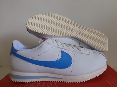 NIKE CORTEZ WHITE-UNIVERSITY BLUE-SAIL WOMENS SZ 11.5-MENS