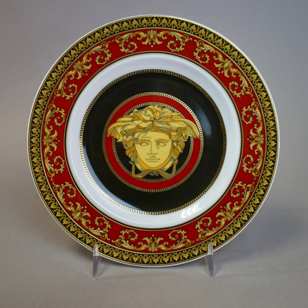 Versace Rosenthal Medusa Red Bread and Butter Plate