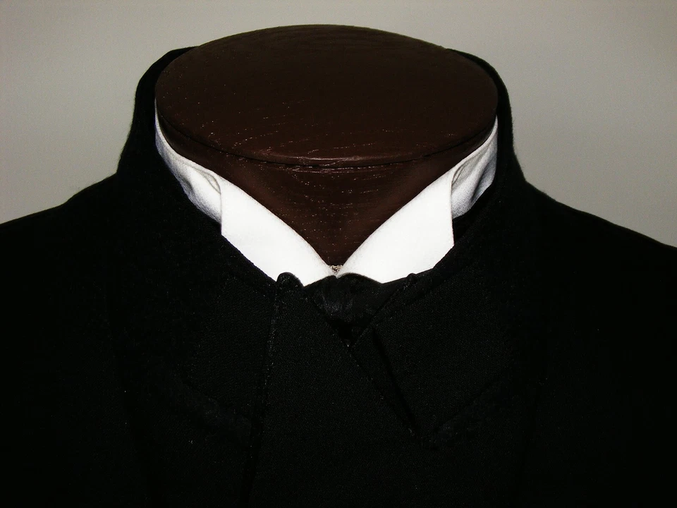 MENS SZ 44R BESPOKE DB MAURIZIO OF FIFTH AVENUE BLACK FORMAL TUXEDO TUX 41X30 - Image 3 of 4