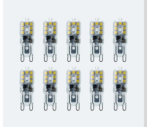 2.2w=25w LED G9 Capsule Light Bulb 10 Bulbs Warm White Non Dimmable - Picture 6 of 6