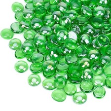 2.2-8.8 lbs Fire Glass Beads, Green Mixed Fir...