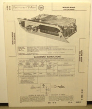 Sams Photofact Service Manual 416-8 1958 Plymouth Mopar Radio 925 P-5803