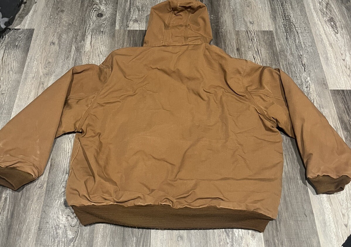 Carhartt FR Hooded Jacket Mens 3XL-Regular FRJ135 BRN Brown Flame