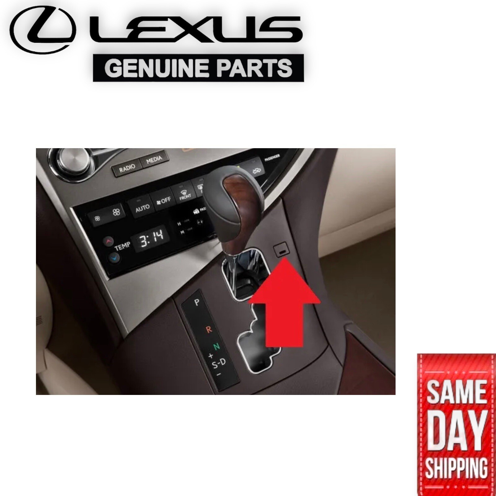 NEW 10 15 LEXUS RX350 SHIFT LOCK RELEASE BUTTON BLACK CAP COVER TRIM