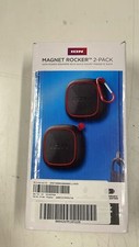 ION Magnet Rocker 2 Pack Portable Bluetooth Speaker Black iSP153 USED