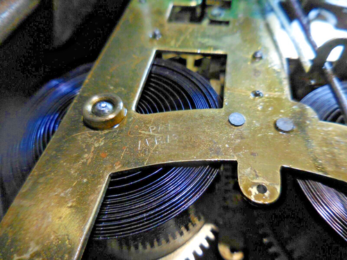 Reloj antiguo de colección 1895 EE. UU. NEW HAVEN llave herida, estuche de hierro fundido EE. UU. - Imagen 20 de 24