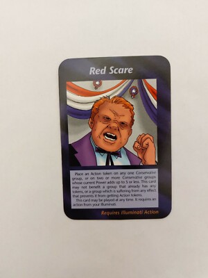 INWO Illuminati New World Order RED SCARE 1995 Unlimited Edition Carta Card Game