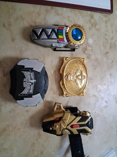 Vintage Mighty Morphin Power Rangers Accessories Lot Of 4